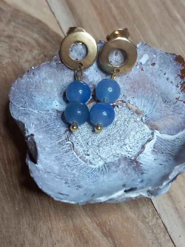 Boucle Isis en pierres naturelles