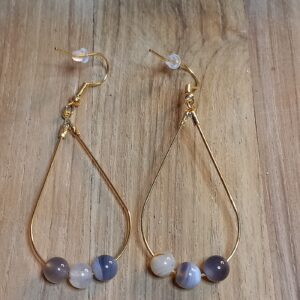 Boucle Eve en pierres naturelles