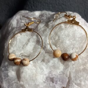 Boucle Esmée en pierres naturelles