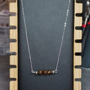 Collier Médusa en pierres naturelles
