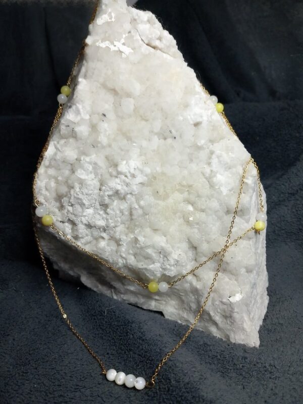 Collier Démeter en pierres naturelles