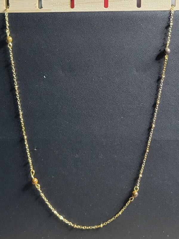 Collier Nout doré en pierres naturelles – Image 6