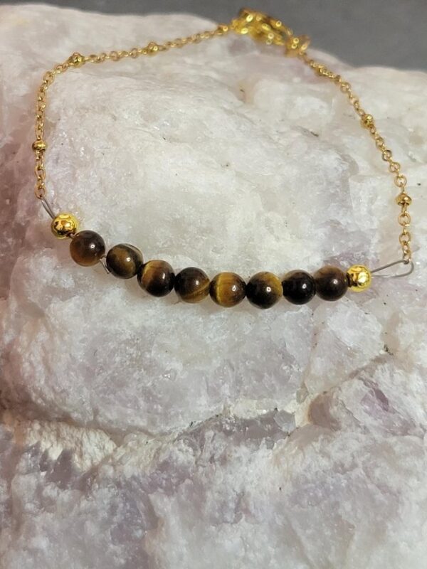 Bracelet Odeline Doré en pierres naturelles