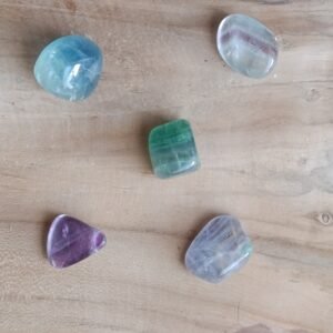 Fluorite pierre roulée