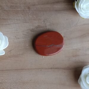 Pierre plate Jaspe rouge